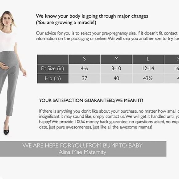 Alina Mae Women’s Pregnancy Pants - Picture 5 of 10